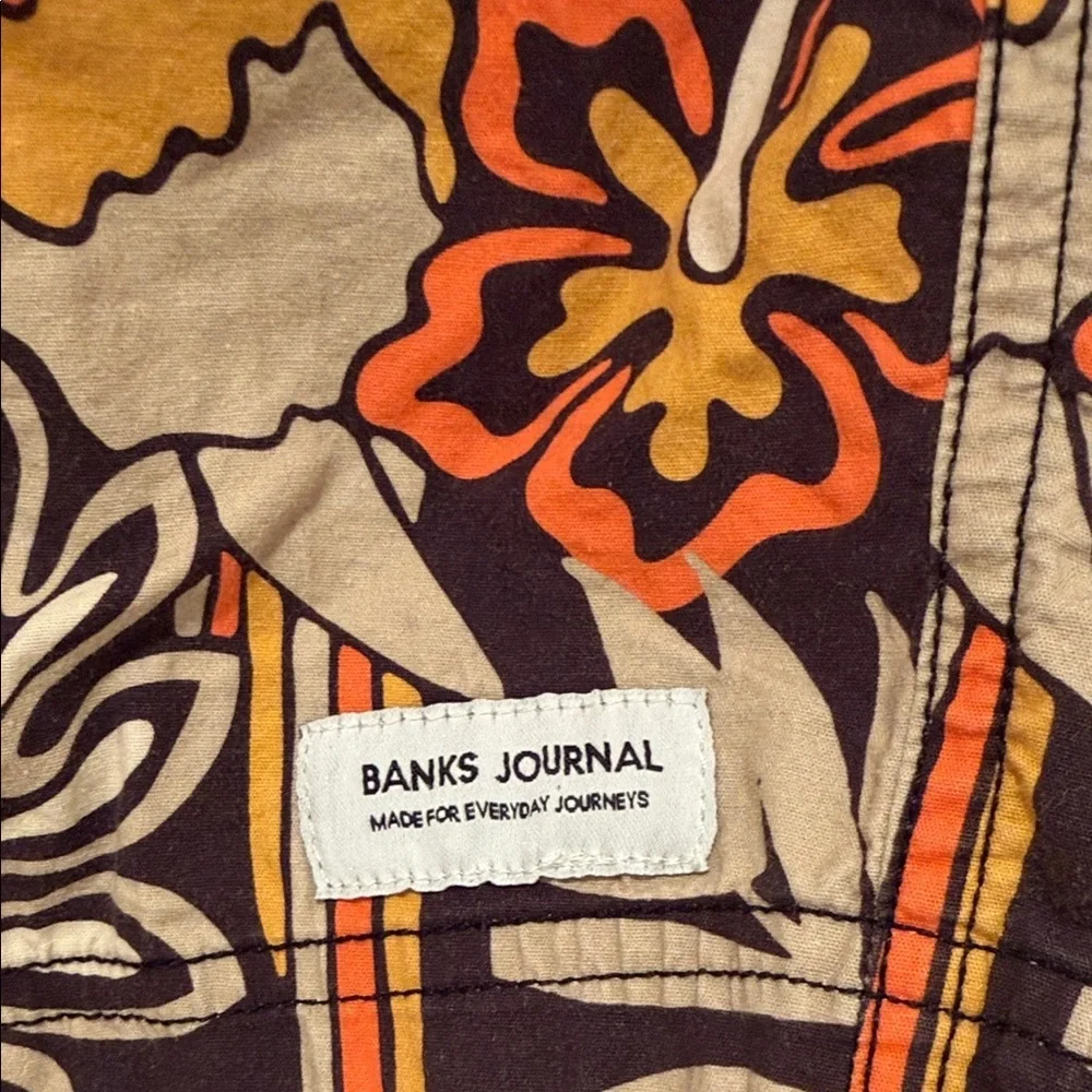 Banks Journal Tropical Print Swim Shorts | Men’s Medium 6 1/2” Inseam